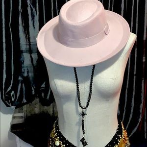 Pink fedora